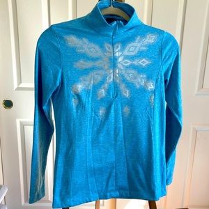 Bright sky blue XS long sleeve sport top